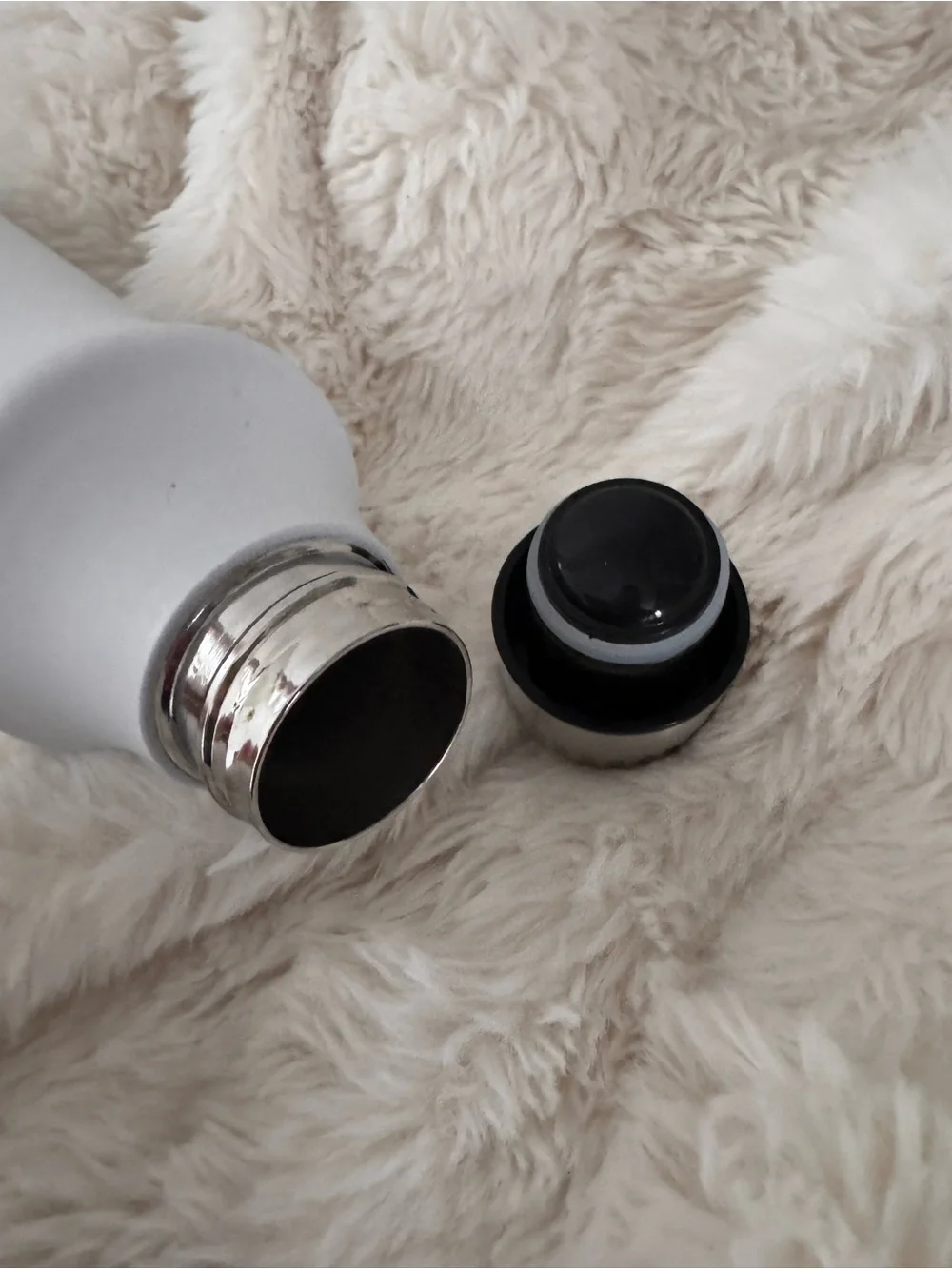 SCHEELS White Insulated Water Bottle with Stainless Cap